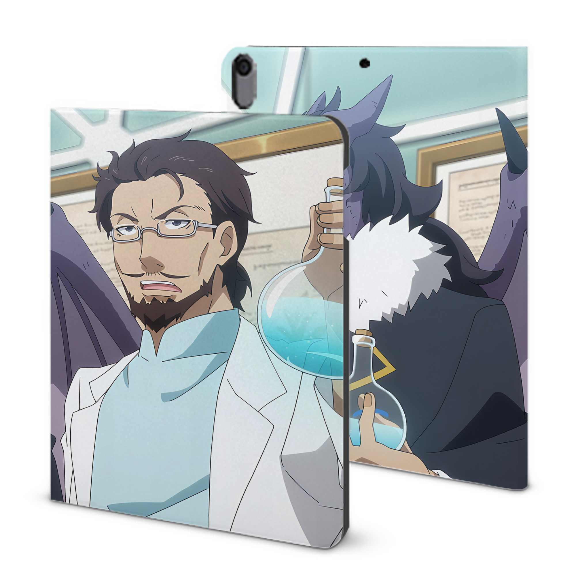 （画像用） 転スラ Regarding Reincarnated to Slime IPad ケース ブック型 PUレザー TPU 耐衝撃 軽量 薄型 ペン収納なし 全面保護 IPad 各モデル対応